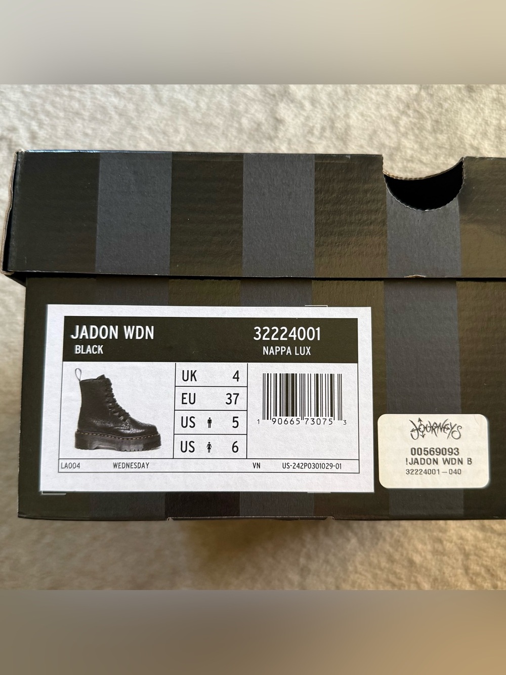 Dr Martens Wednesday Platform Jadon Boots 🕷️🖤 - Picture 3 of 15
